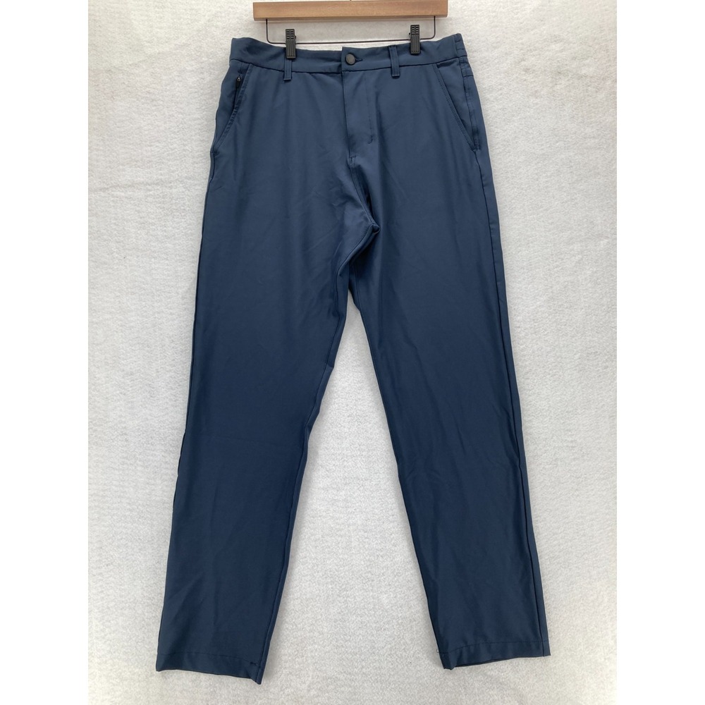 Marc New York Commuter Pants Mens 34x32 Blue Performance Stretch Preppy Tech